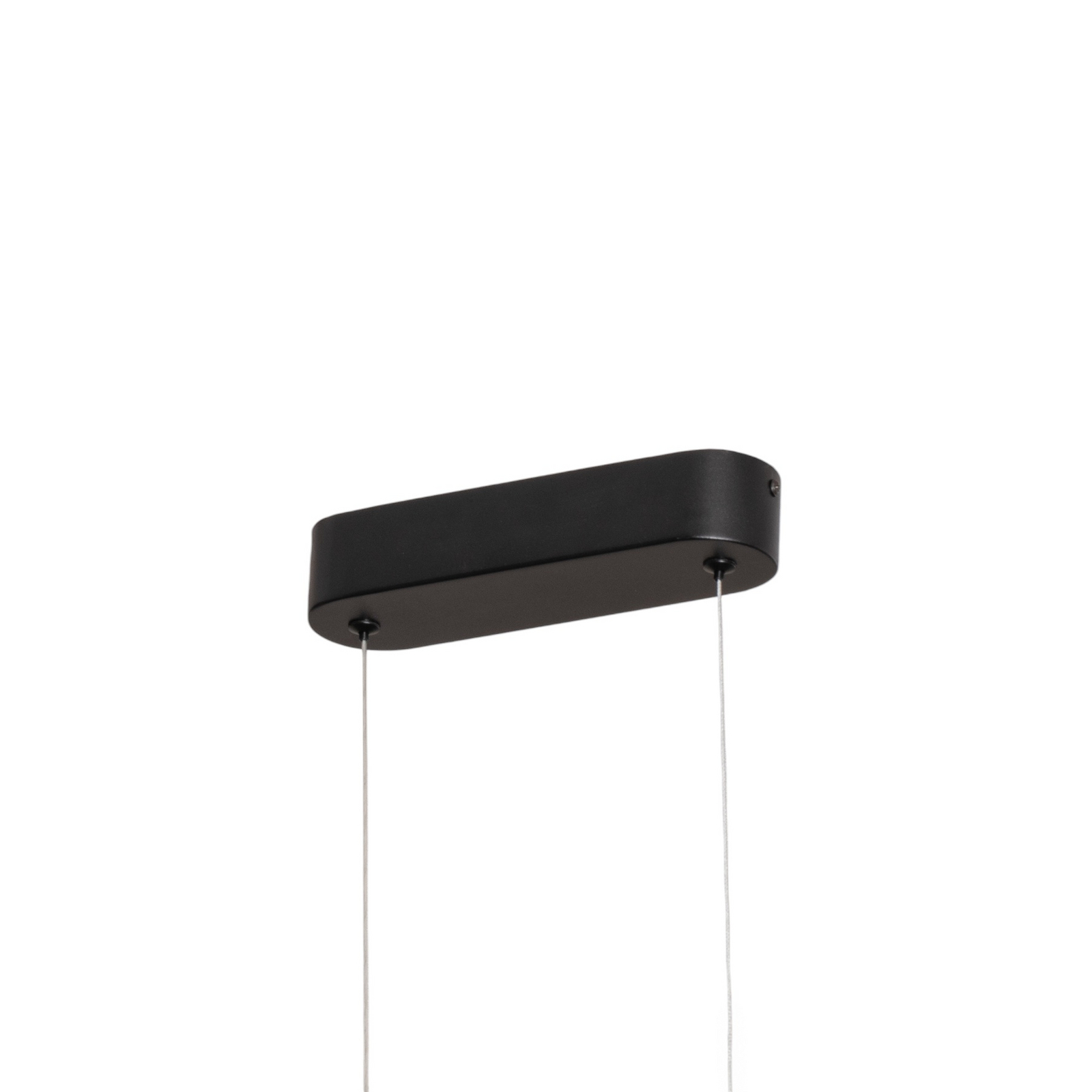 LED-Hängeleuchte Saturno vertikal, schwarz, Ø 80 cm, Metall