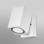 OSRAM ENDURA CLASSIC CUBE outdoor wall light, white metal IP44