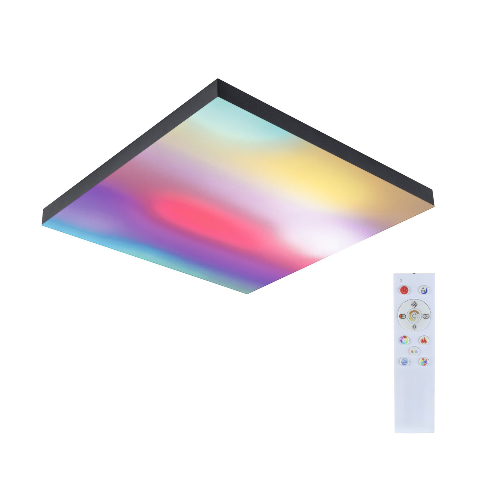 Paulmann Velora Rainbow Panel 45x45cm musta RGBW