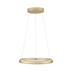 Suspension LED E-Loop, ivoire doré, Ø 70 cm, aluminium, CCT - PURE