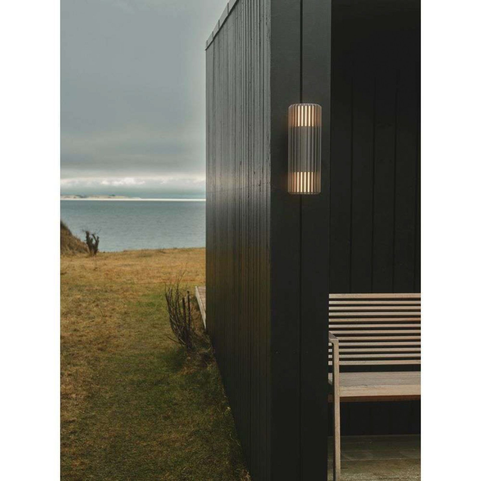 Aludra Double Outdoor Wall Lamp Seaside Anthracite - Nordlux