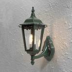 Buitenwandlamp Firenze, staand, 48cm, groen
