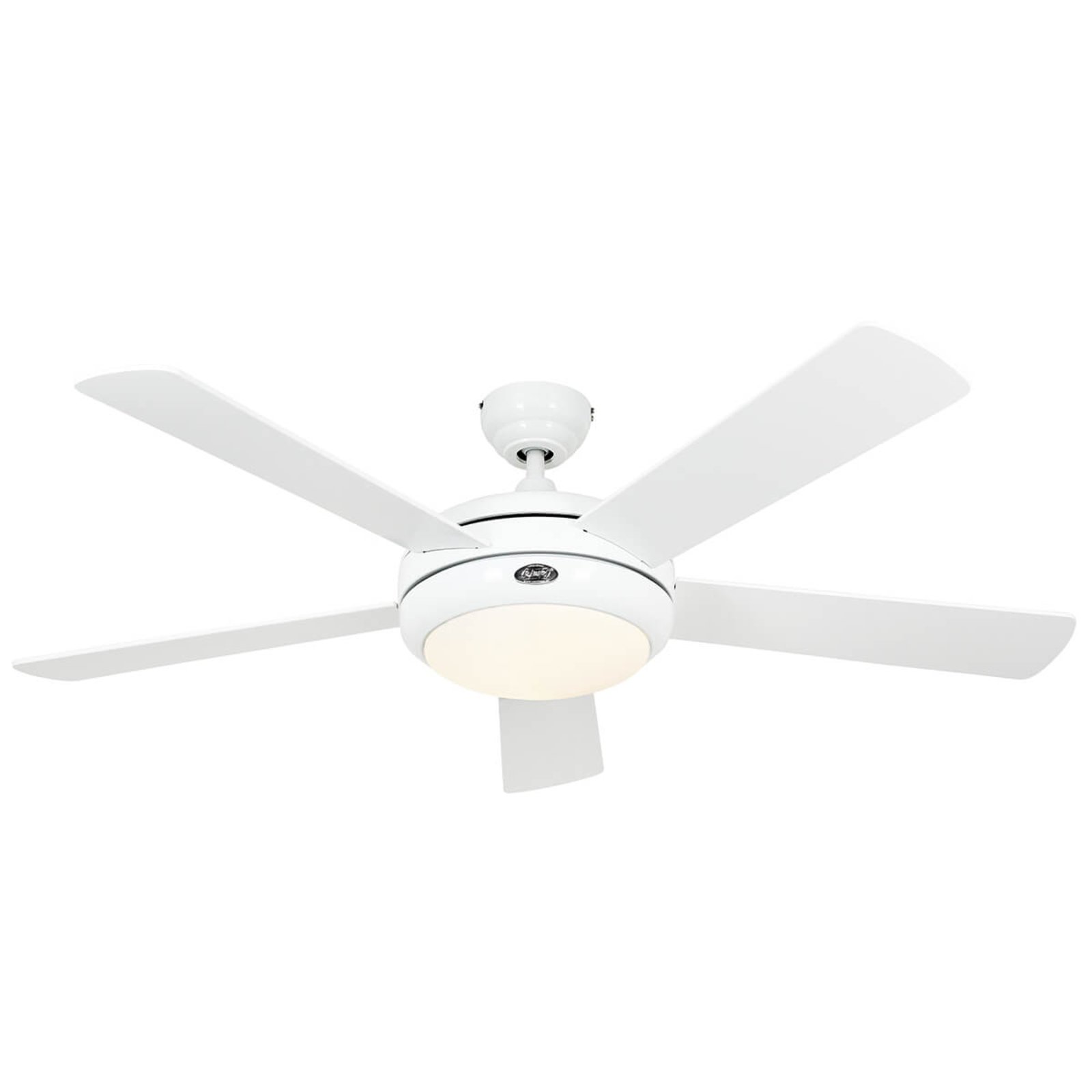 Ventilateur de plafond Titanium blanc à éclairage