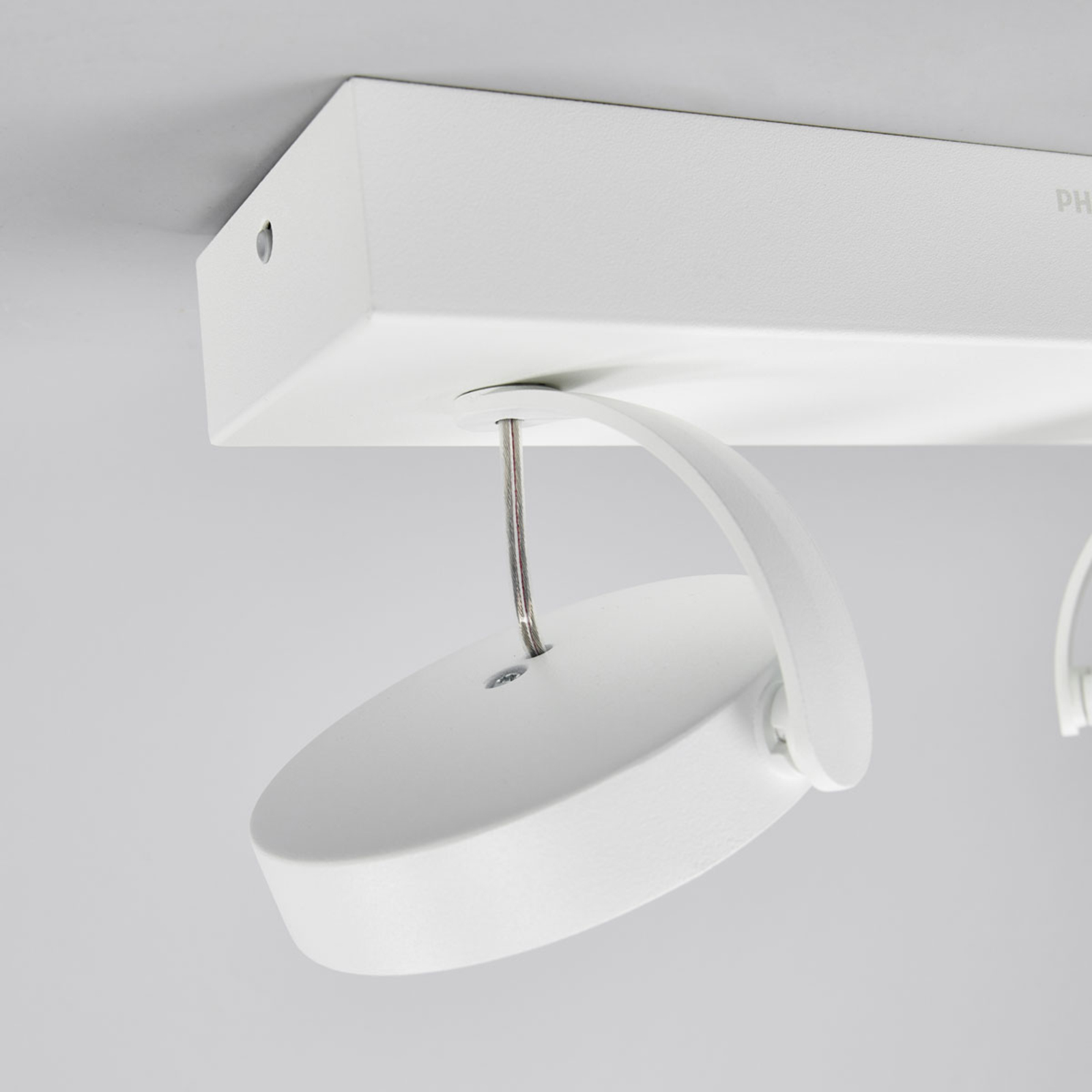 Foco LED Clockwork de 2 brazos en color blanco