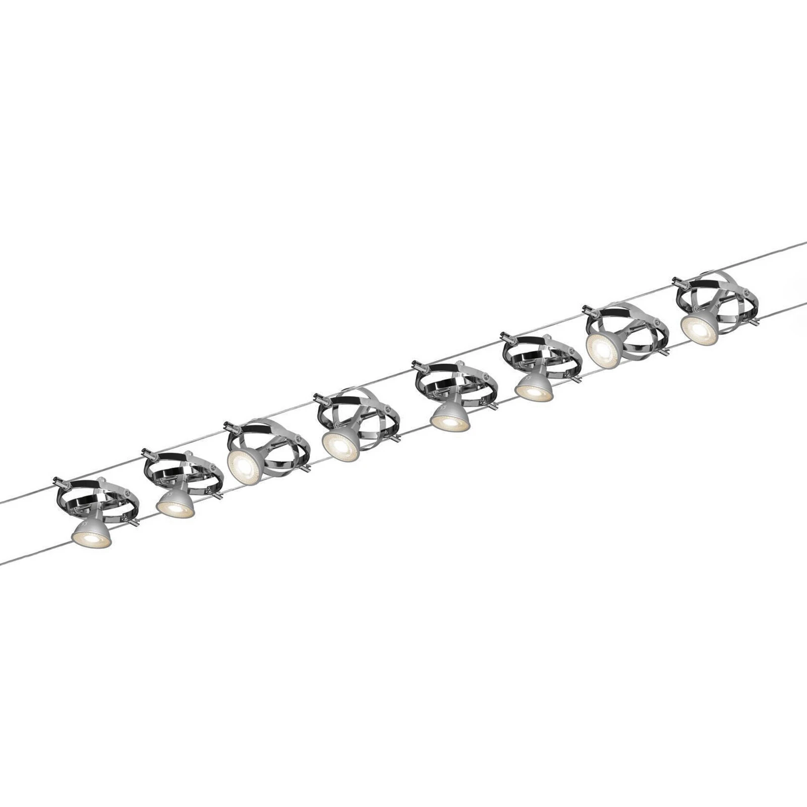 Paulmann Cardan système câble 8l. chrome mat/chrom