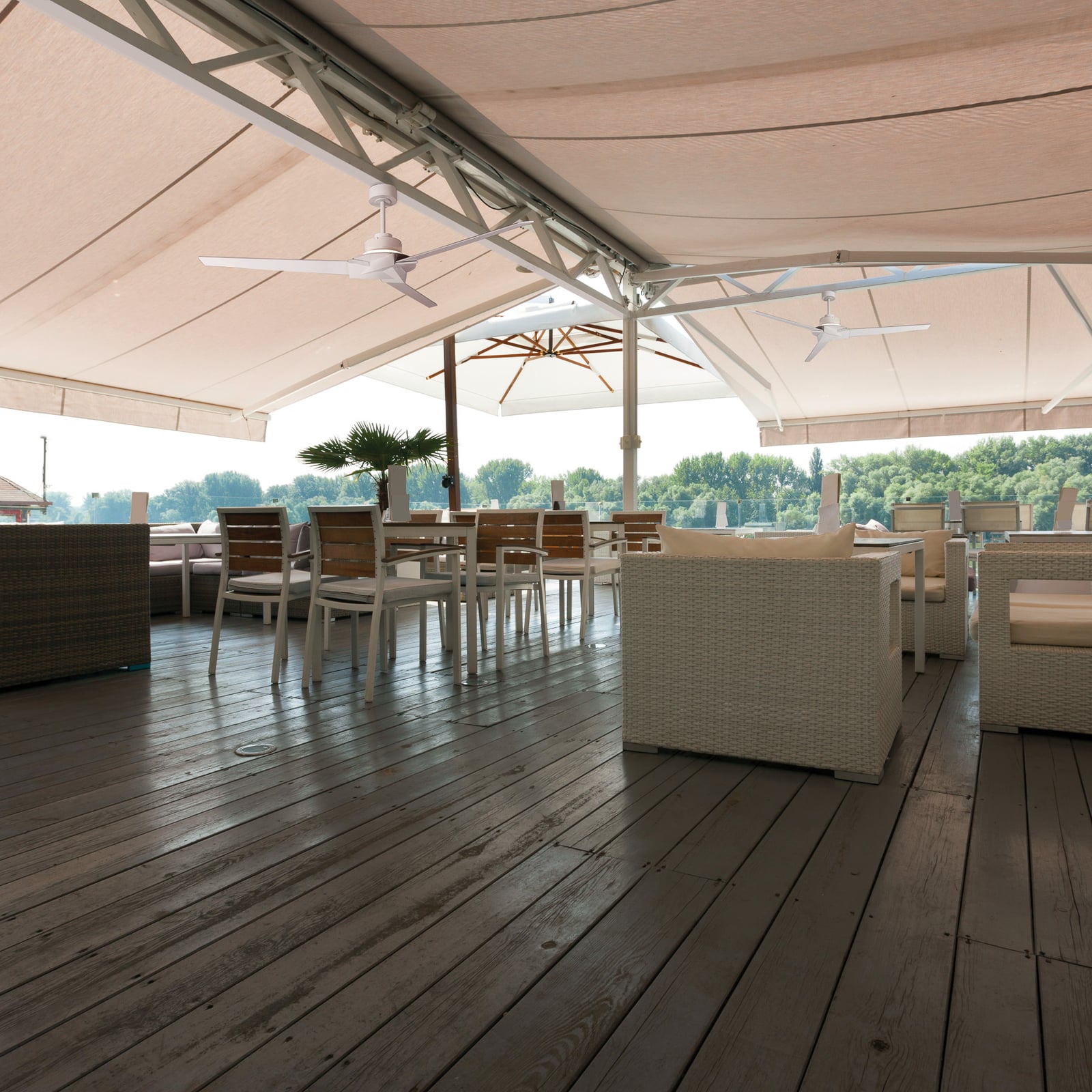 Brisa LED-Deckenventilator Mini weiß DC leise CCT - Mantra