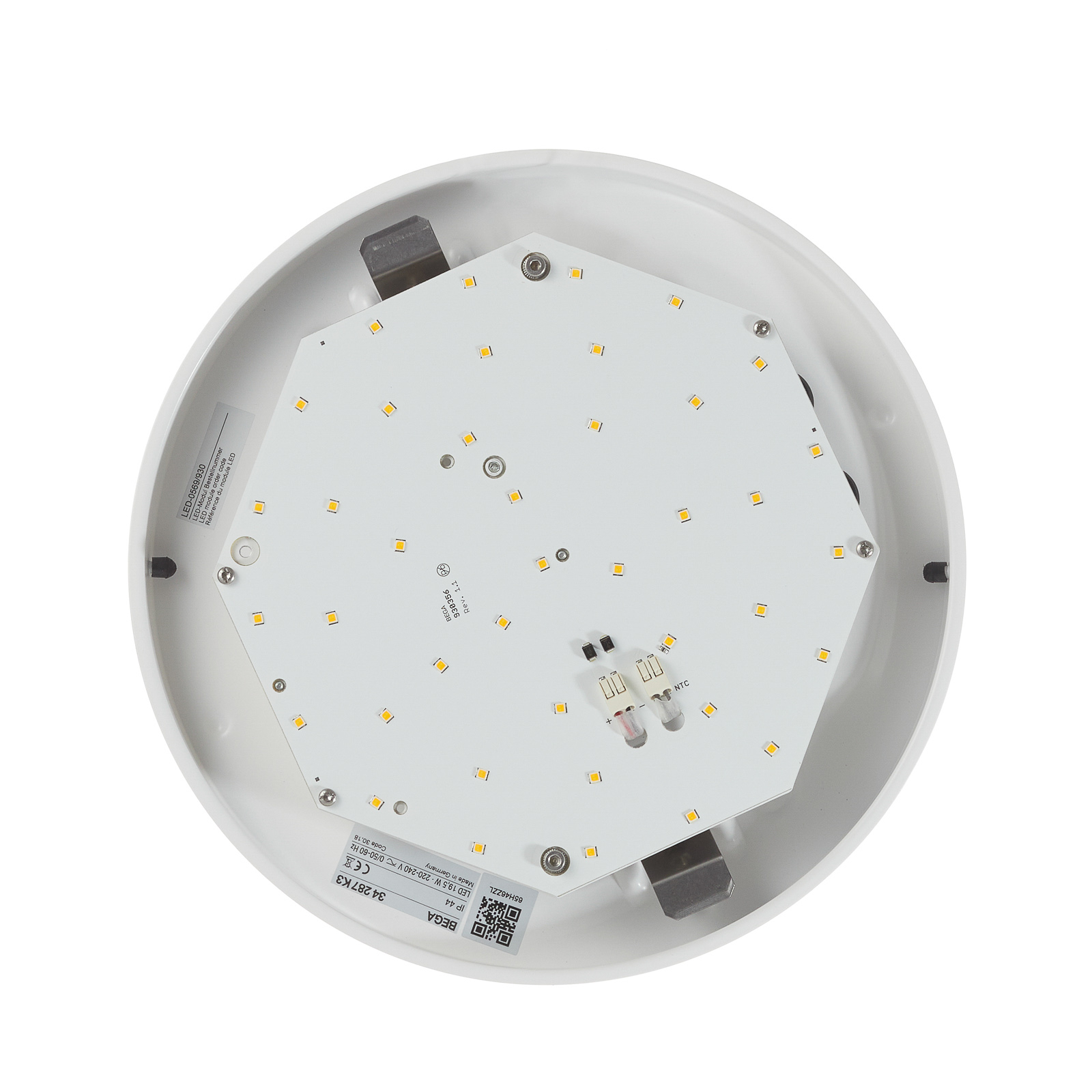 BEGA 34287 plafón LED blanco DALI Ø 34 cm