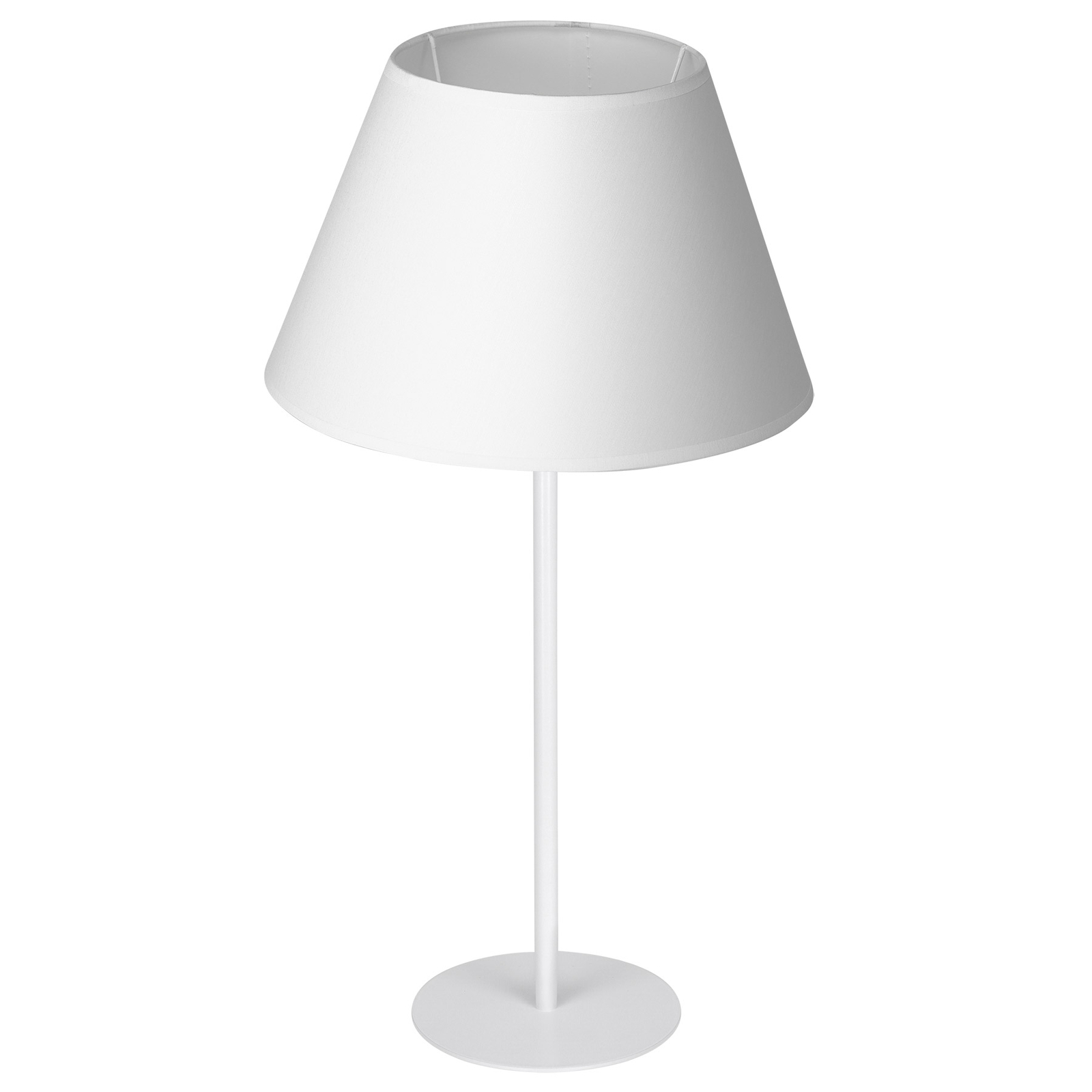 Lampa stołowa Soho, stożkowa 56 cm, biała