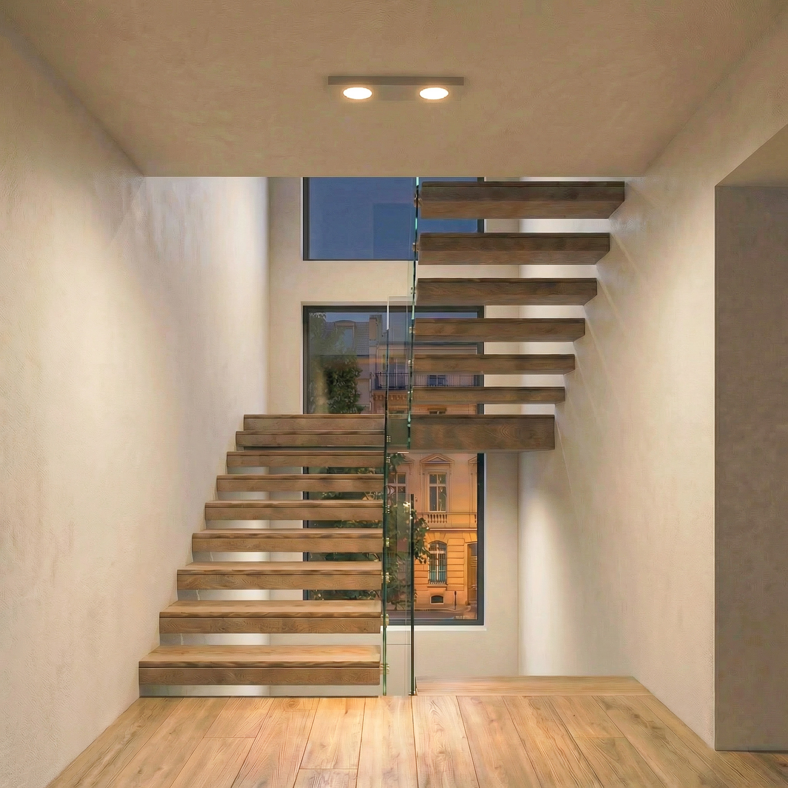 Plafonieră Hero, gri-bej, 2 becuri, 35 x 12 cm, metal, GX53