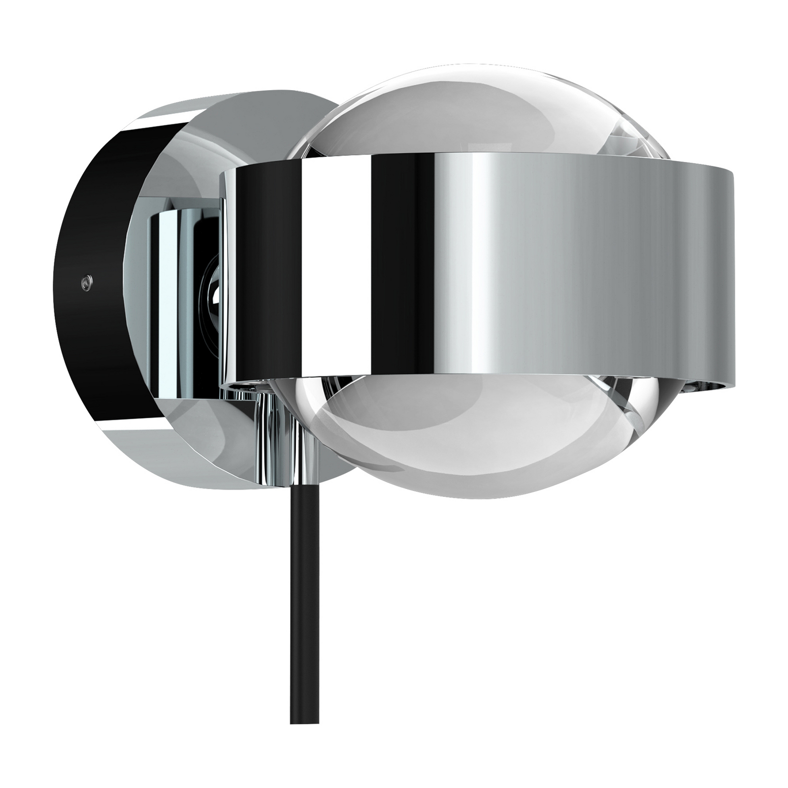 Puk Mini Wall+ LED wall lamp rotatable, clear lenses