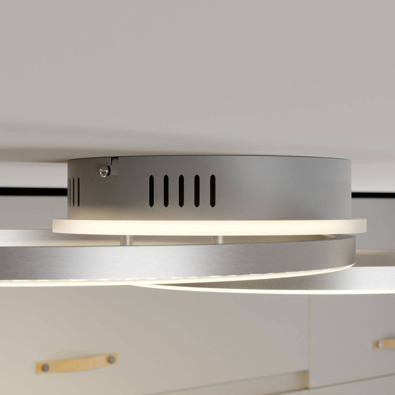 Edica Stropné Lampa Smart Home Nickel - Lindby