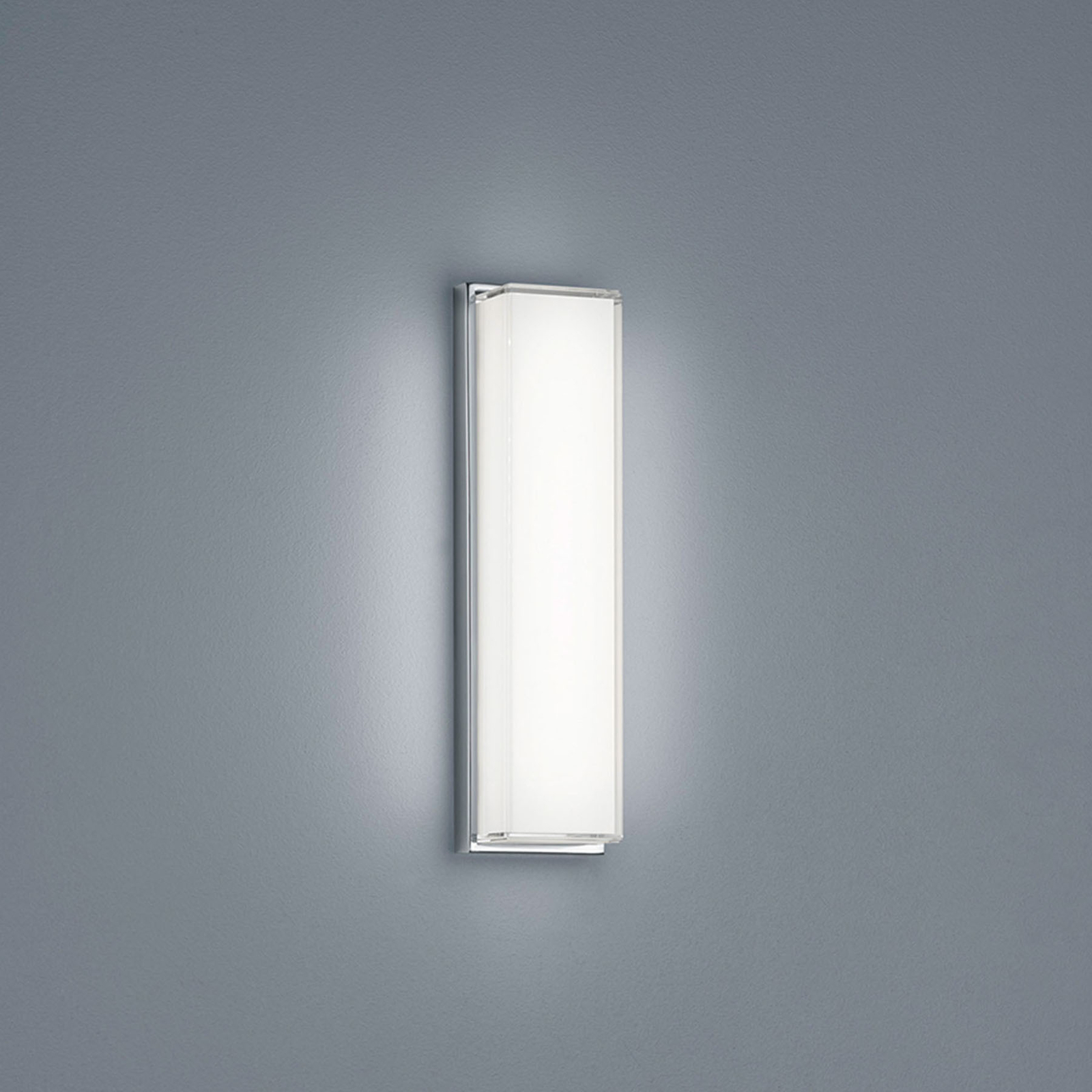 Helestra Cosi LED-Wandleuchte rechteckig chrom