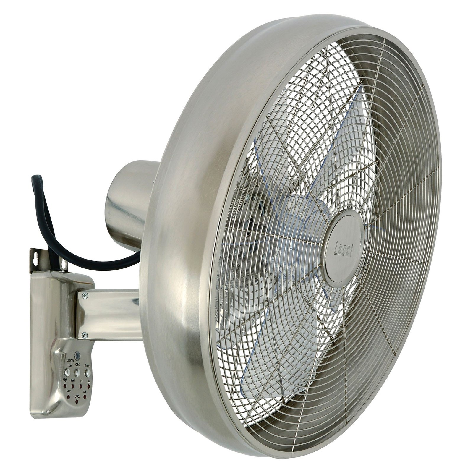 Breeze fali ventilátor, Ø 41cm, króm/átlátszó