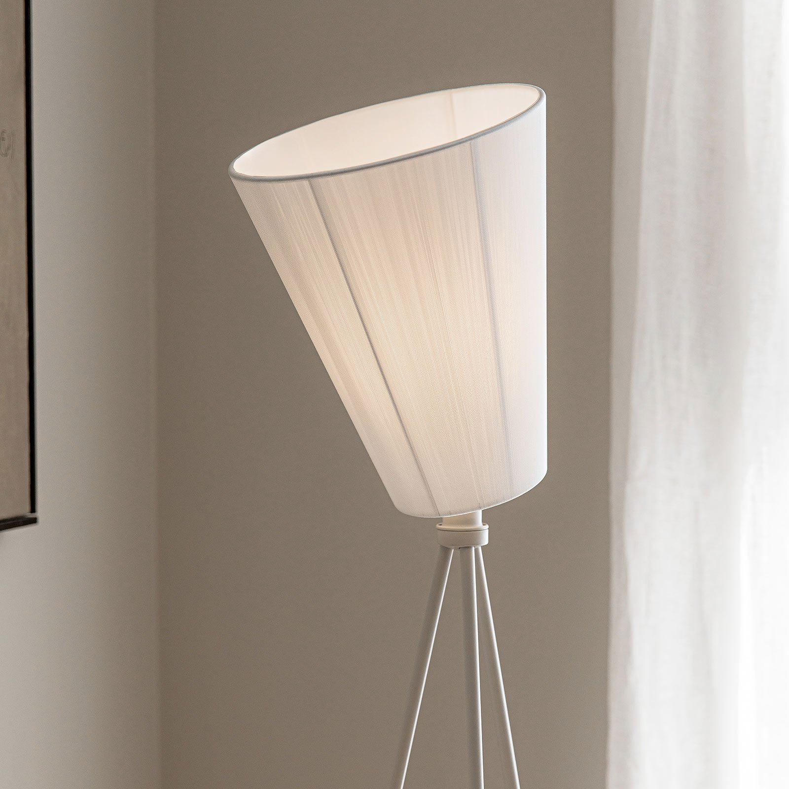 Oslo Wood Lampadaire Blanc/Blanc - Northern