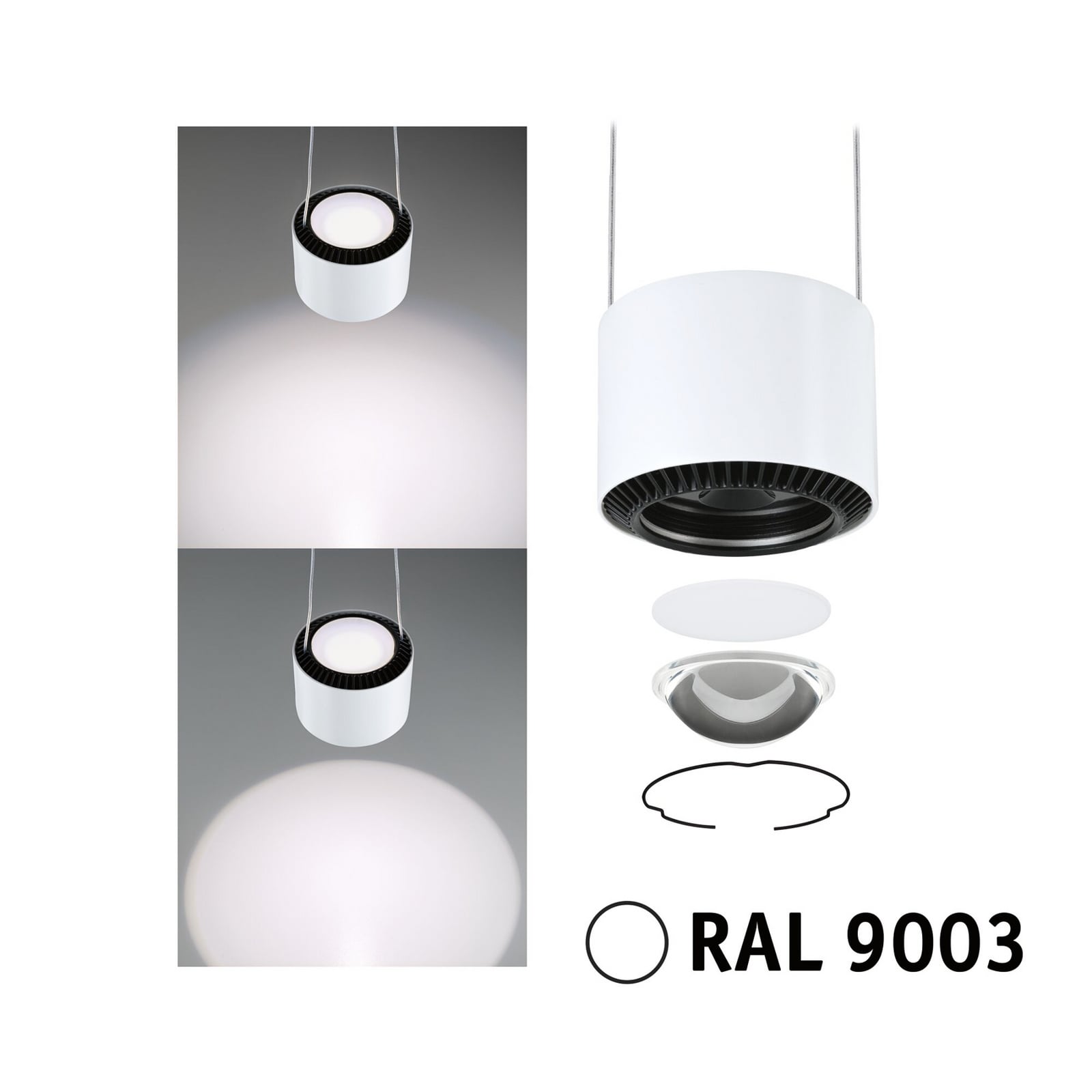 Paulmann URail LED hanglamp Aldan, signaalwit, 4.000K Paulmann URail LED hanglamp Aldan, signaalwit, 4.000K