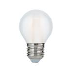 LED lamp, E27 G45, mat, 6W, 827, 720 lm, dimbaar