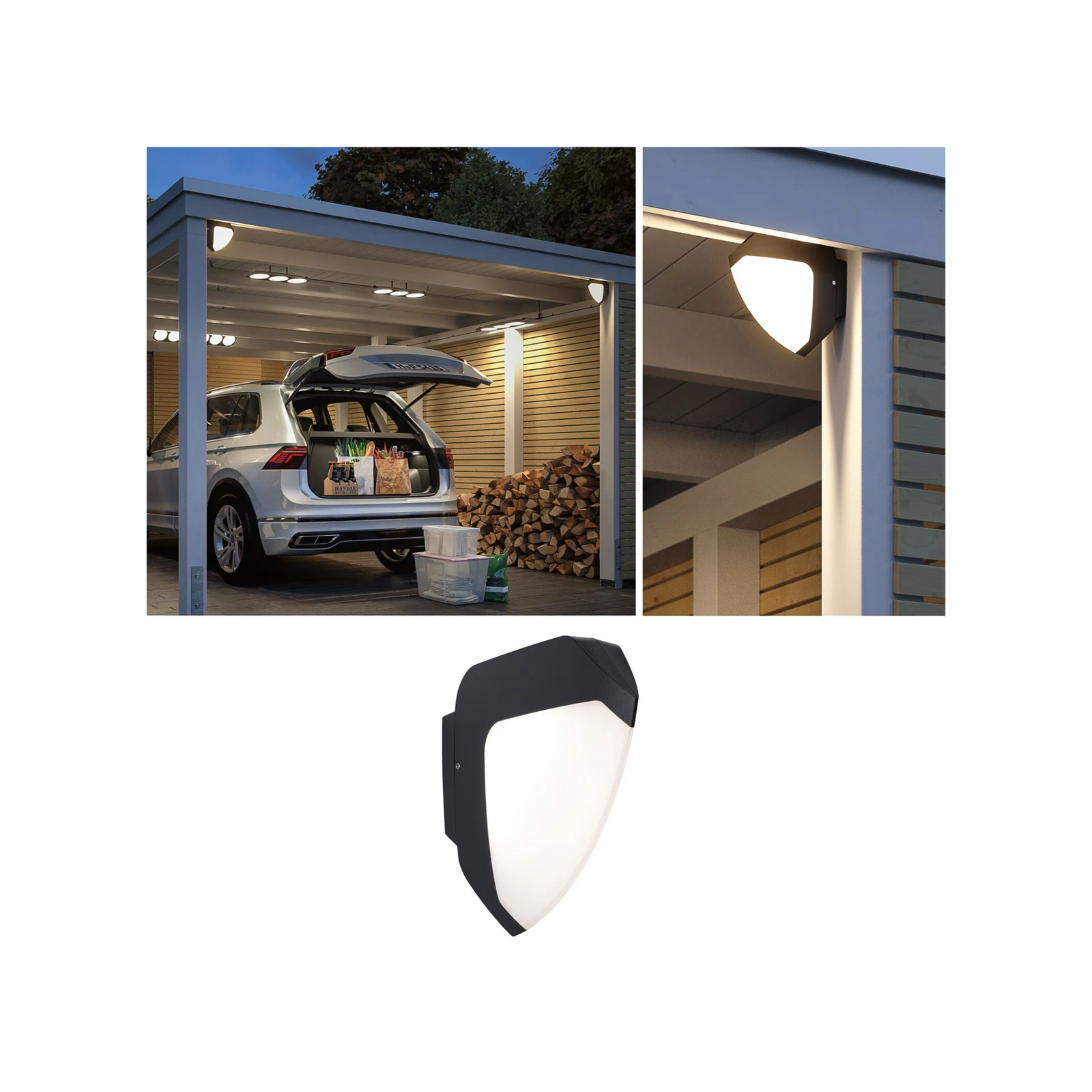 Paulmann Ikosea Sensor-Außenwandleuchte LED 3.000K