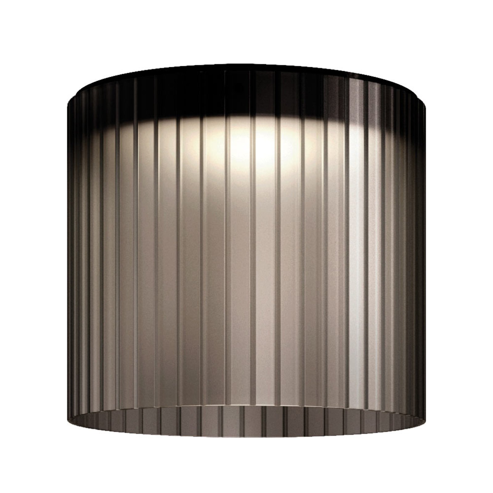 Kundalini Giass - plafón LED, Ø 40 cm, gris