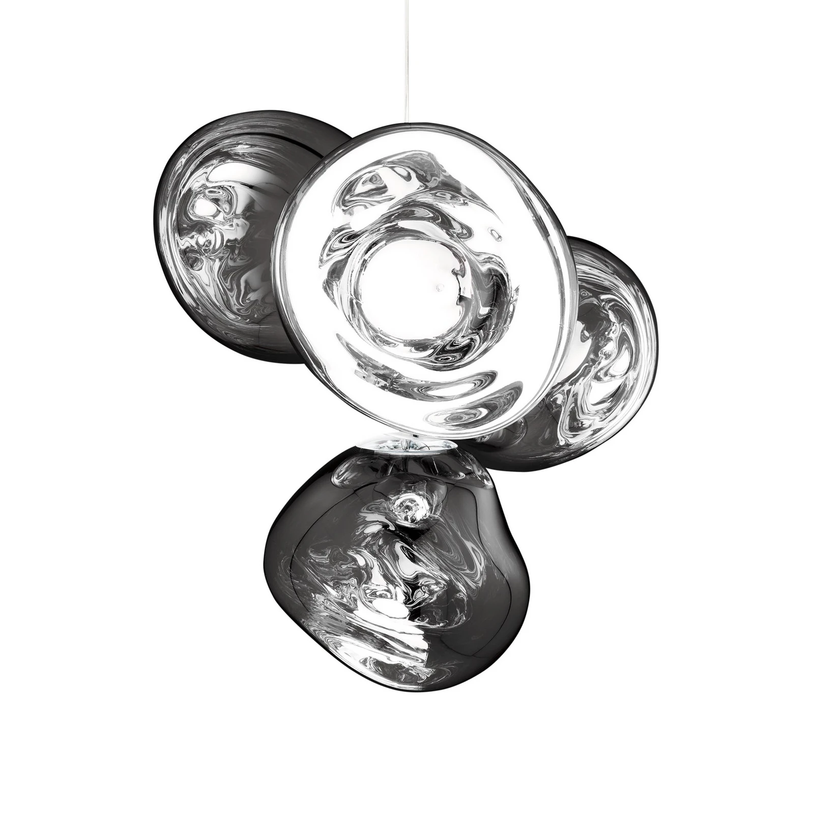 Tom Dixon LED πολυέλαιος Melt Chandelier, χρώμα χρώμιο