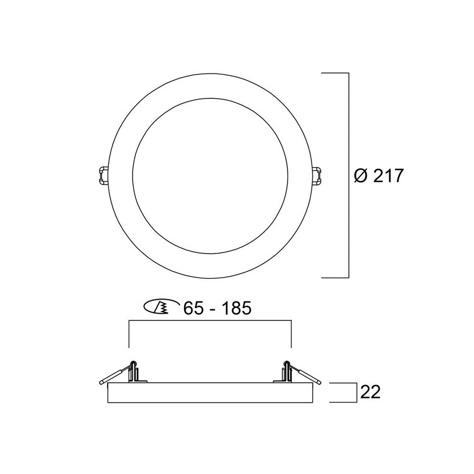 LED-Deckenleuchte START 5in1, weiß, Ø 22 cm, CCT, dimmbar günstig online kaufen