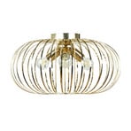 Candeeiro de teto Globe, cor dourada, Ø 51 cm, 3 lâmpadas, E27