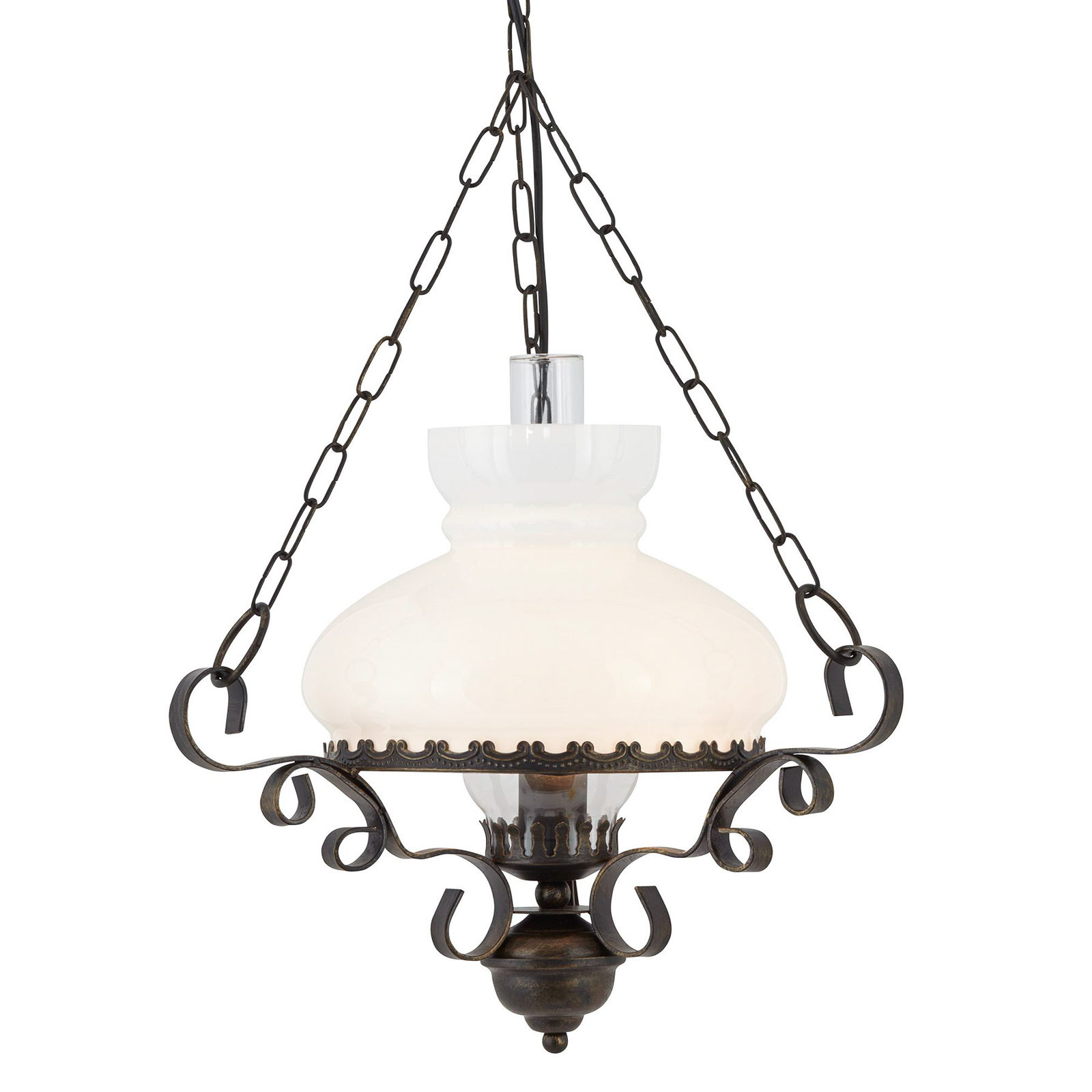 Oil Lantern - hanging lamp with antique charm