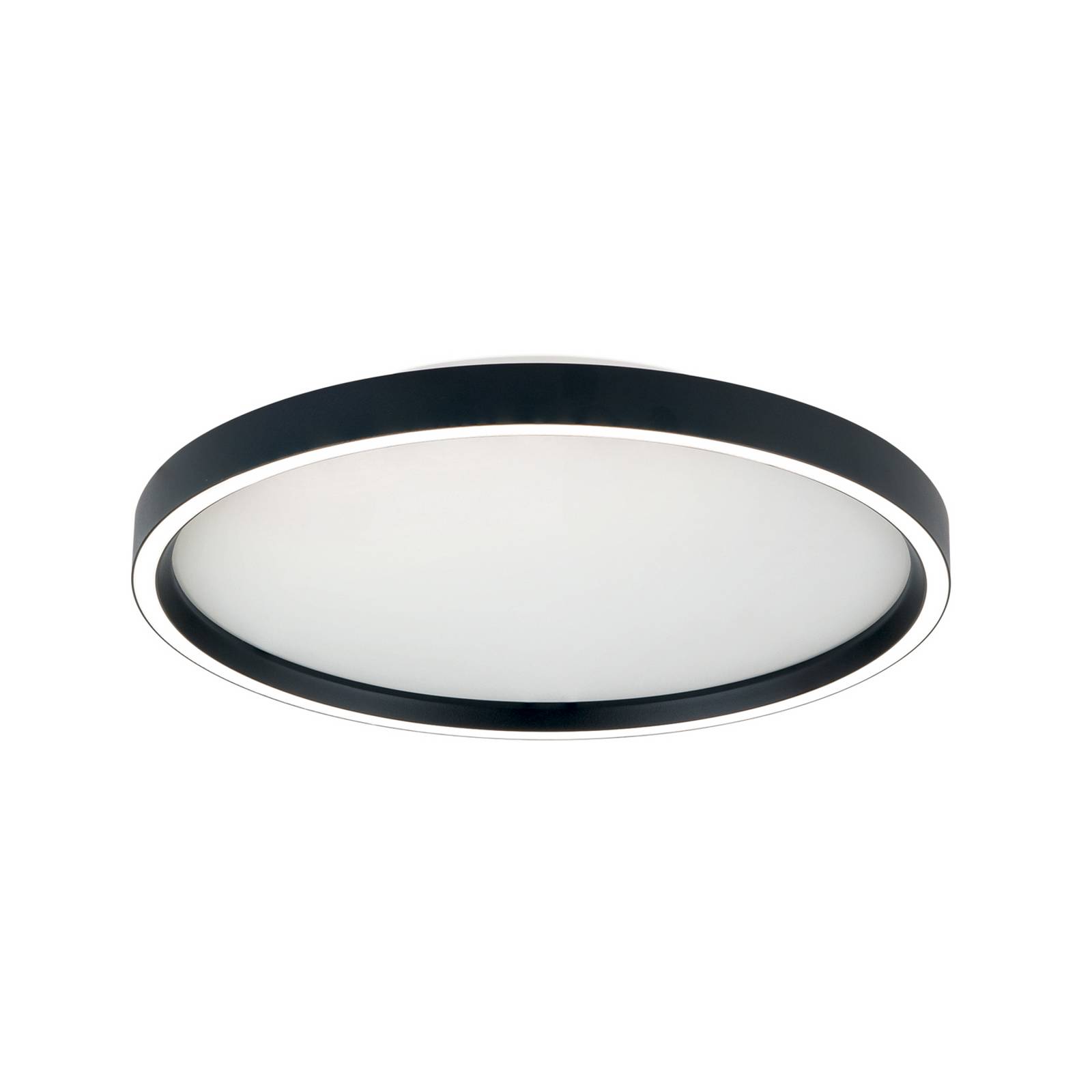 LED-Deckenleuchte MASCA, schwarz, Ø 40 cm, CCT, Metall, dim