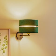 Nástěnné světlo Duo, zelená/zlatá Ø 25 cm, 1 zdroj