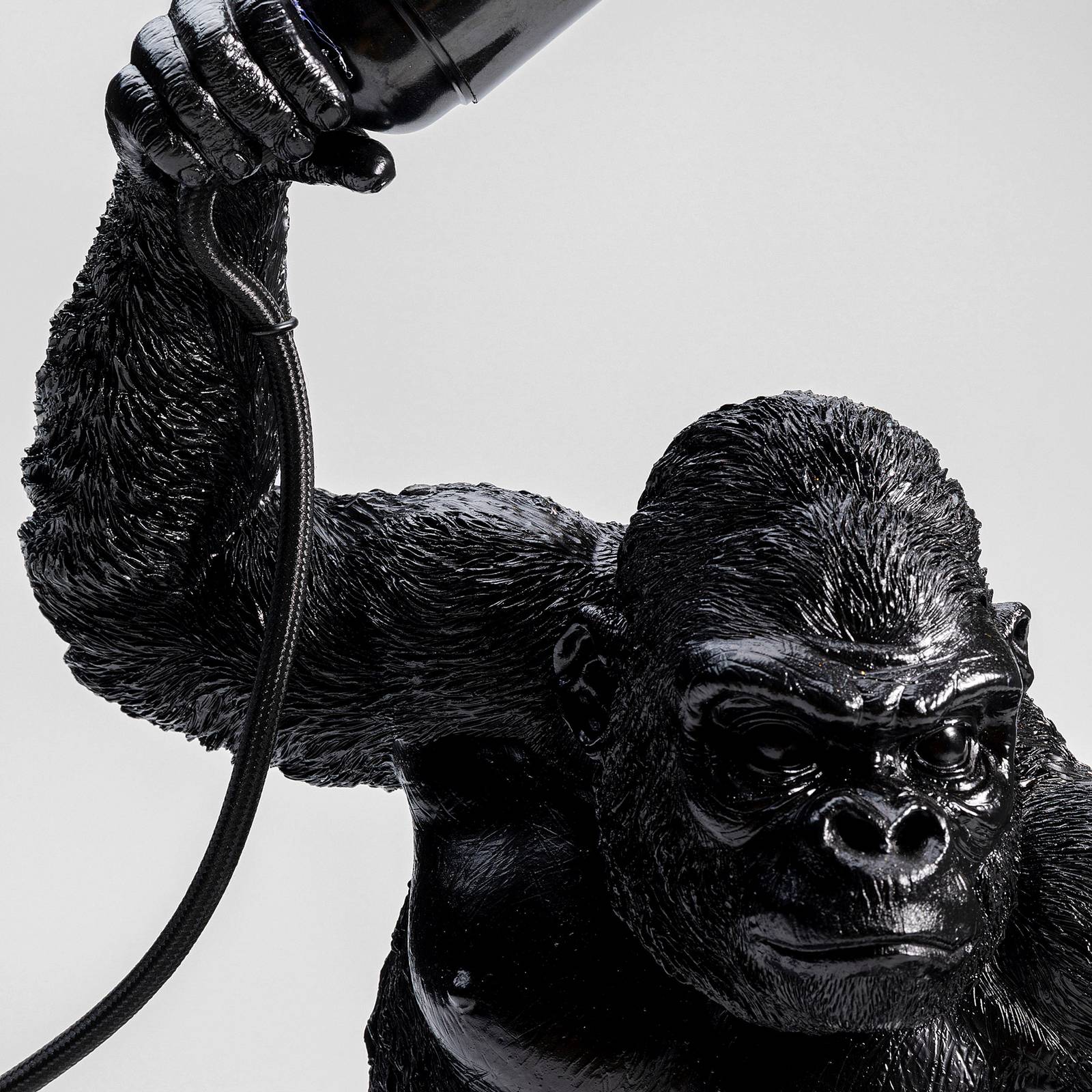 KARE Animal Fighting Kong lampe à poser noire