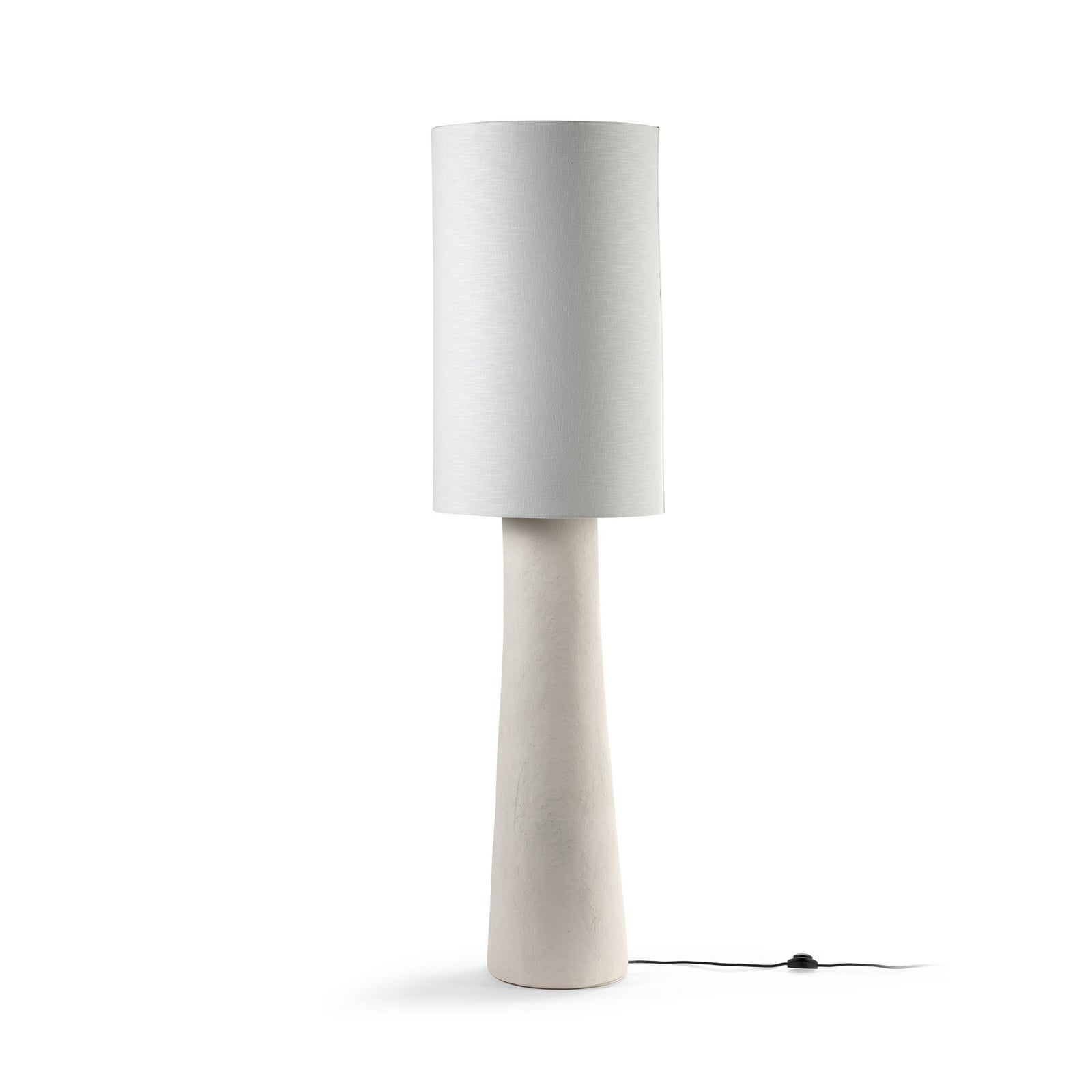 04 WHITE EARTH gulvlampe, papmaché, hør, højde 176 cm, E27 – Serax 04 WHITE EARTH gulvlampe, papmaché, hør, højde 176 cm, E27 – Serax