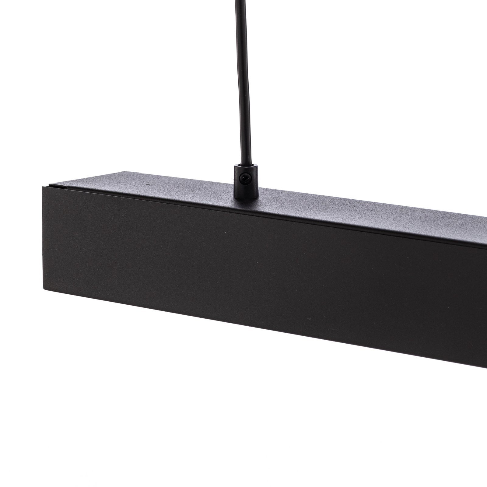 Závesné svietidlo Lungo, čierna, dĺžka 64 cm