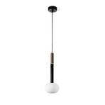 Suspension Mose, bronze, hauteur d'abat-jour 39 cm, 1 lampe, verre