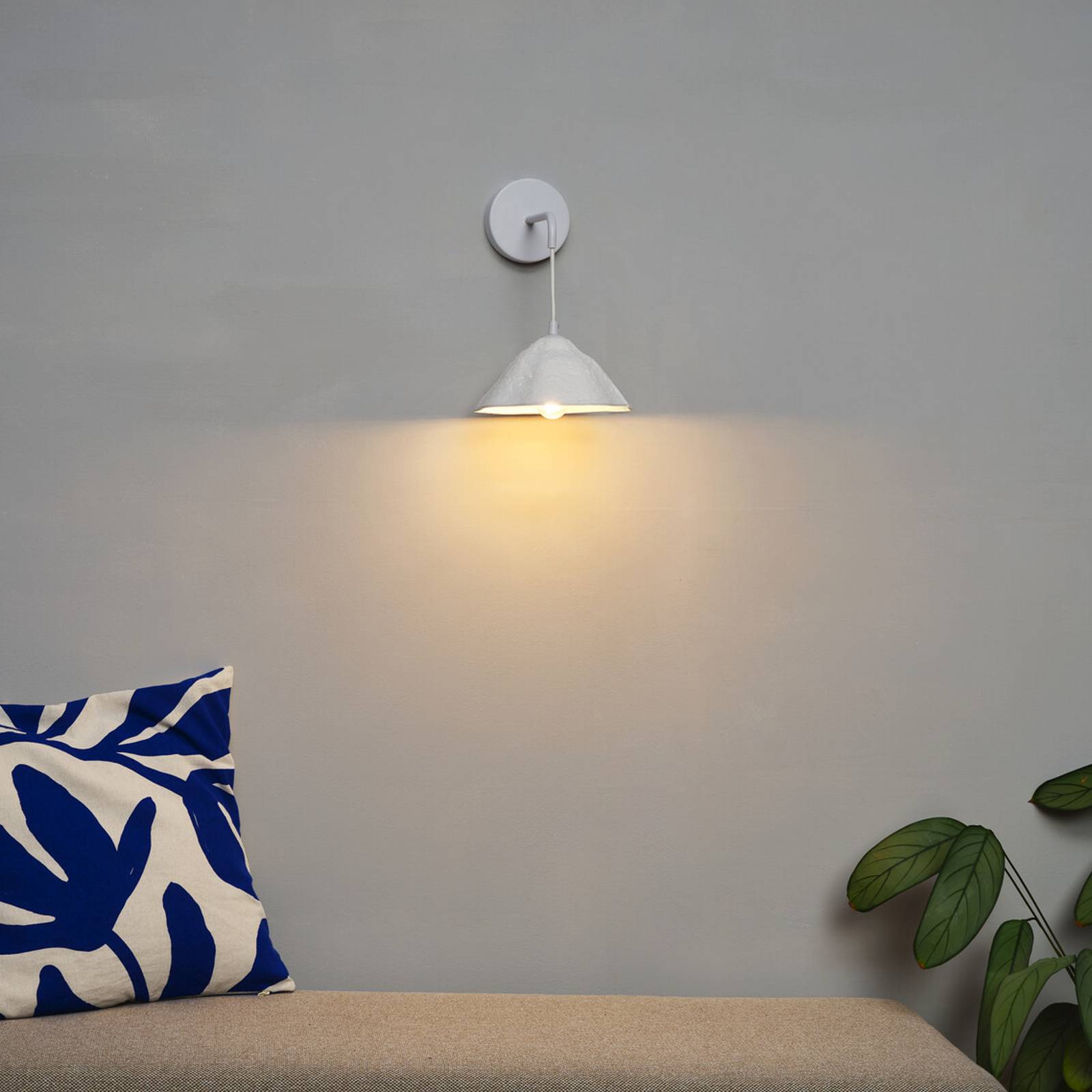 OSRAM Wandlampe Decor Lotus Leaf, 1-fl., weiß, Papier, E14 günstig online kaufen