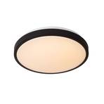 Dasher LED ceiling light, black, Ø 34.8 cm, 2700 K, IP44