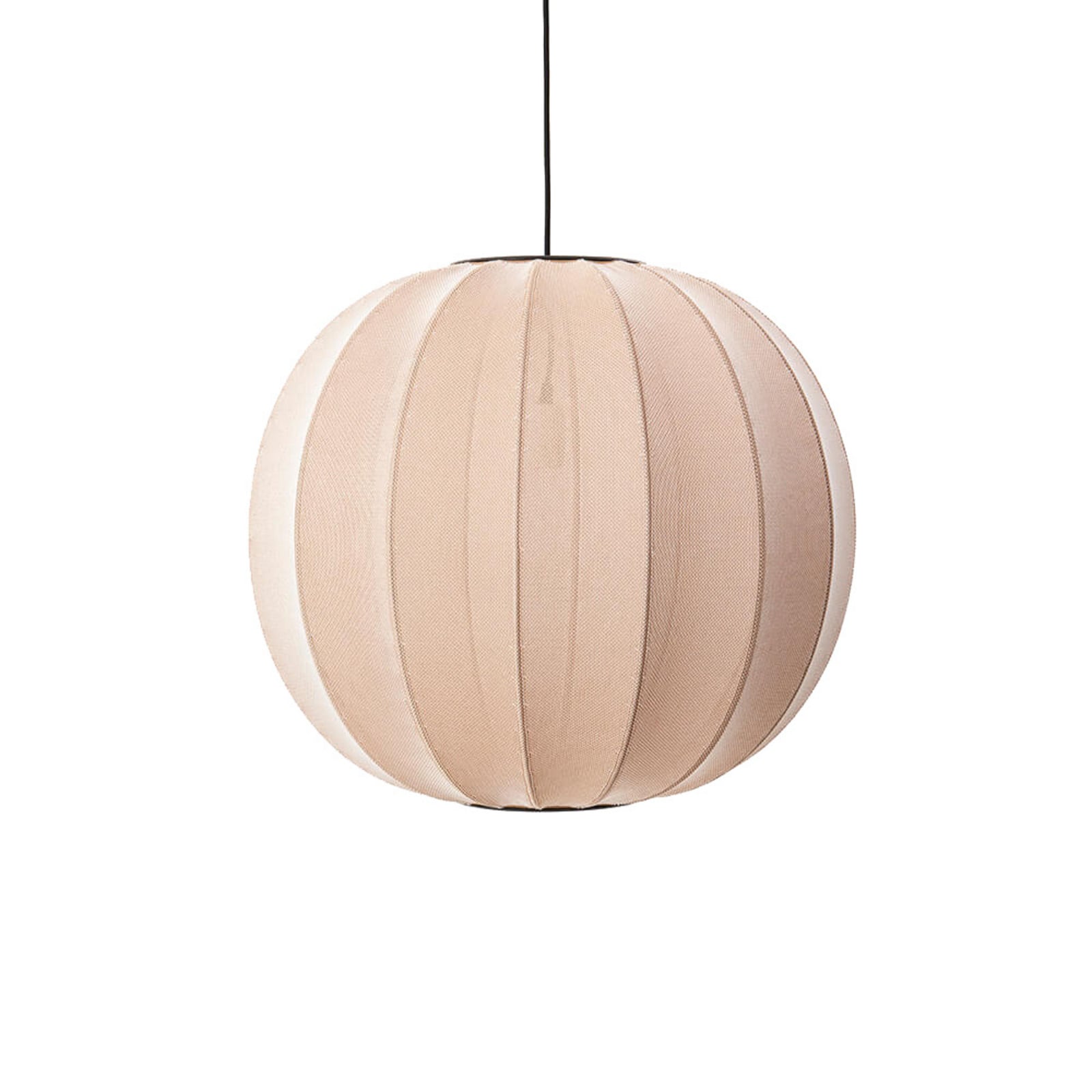 Knit-Wit 60 Round Pendel Sand Stone Made By Hand - Soveværelse - Aluminium billede