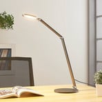 Lucande LED-pöytävalaisin Mion, 41 cm, pyöreä, himmennettävä