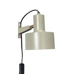 PR Home Solo sienas lampa ar kontaktdakšu, bēšs matēts