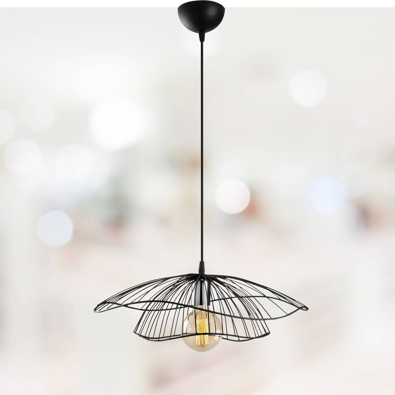 Lampa wisząca Tel 6500 Ø50cm czarna