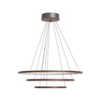 Lampa wisząca LED Trione marki By Rydens, orzech, Ø 80 cm, drewno