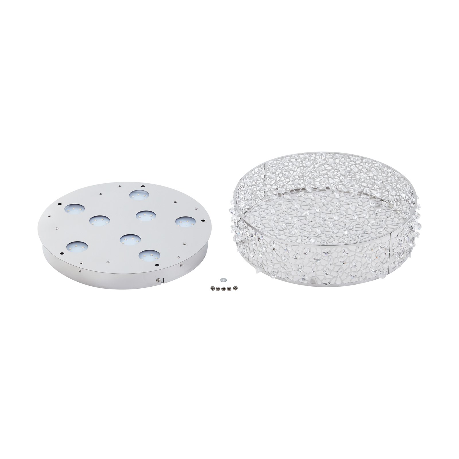 Felias Plafondlamp Chrome/Clear - Lucande