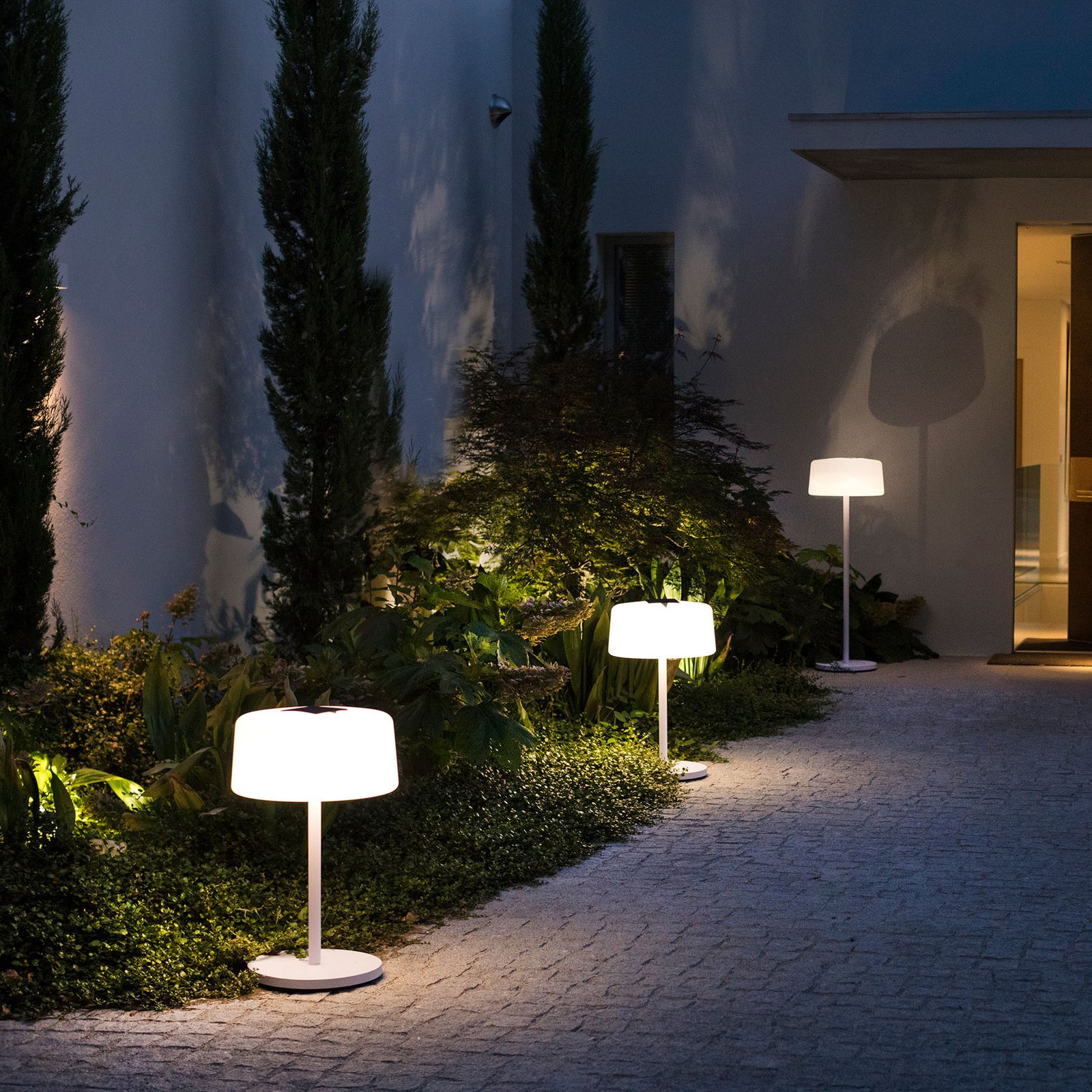 Solar floor lamp Bump, 3 heights, sensor