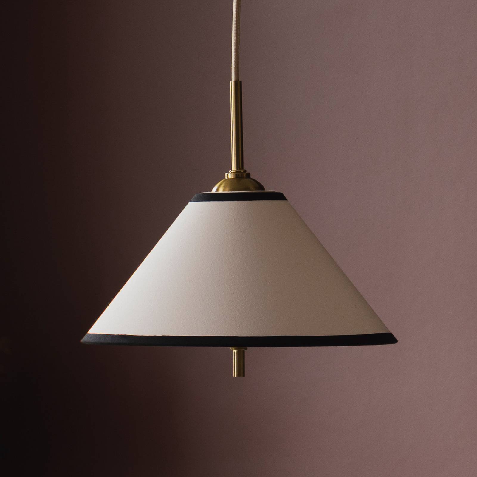 Żyrandol Globen Lighting IRIS 25 w kolorze kremowym, średnica 25 cm