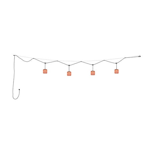 Bover Nans S/16/4L LED-Außen-Pendelleuchte, rot