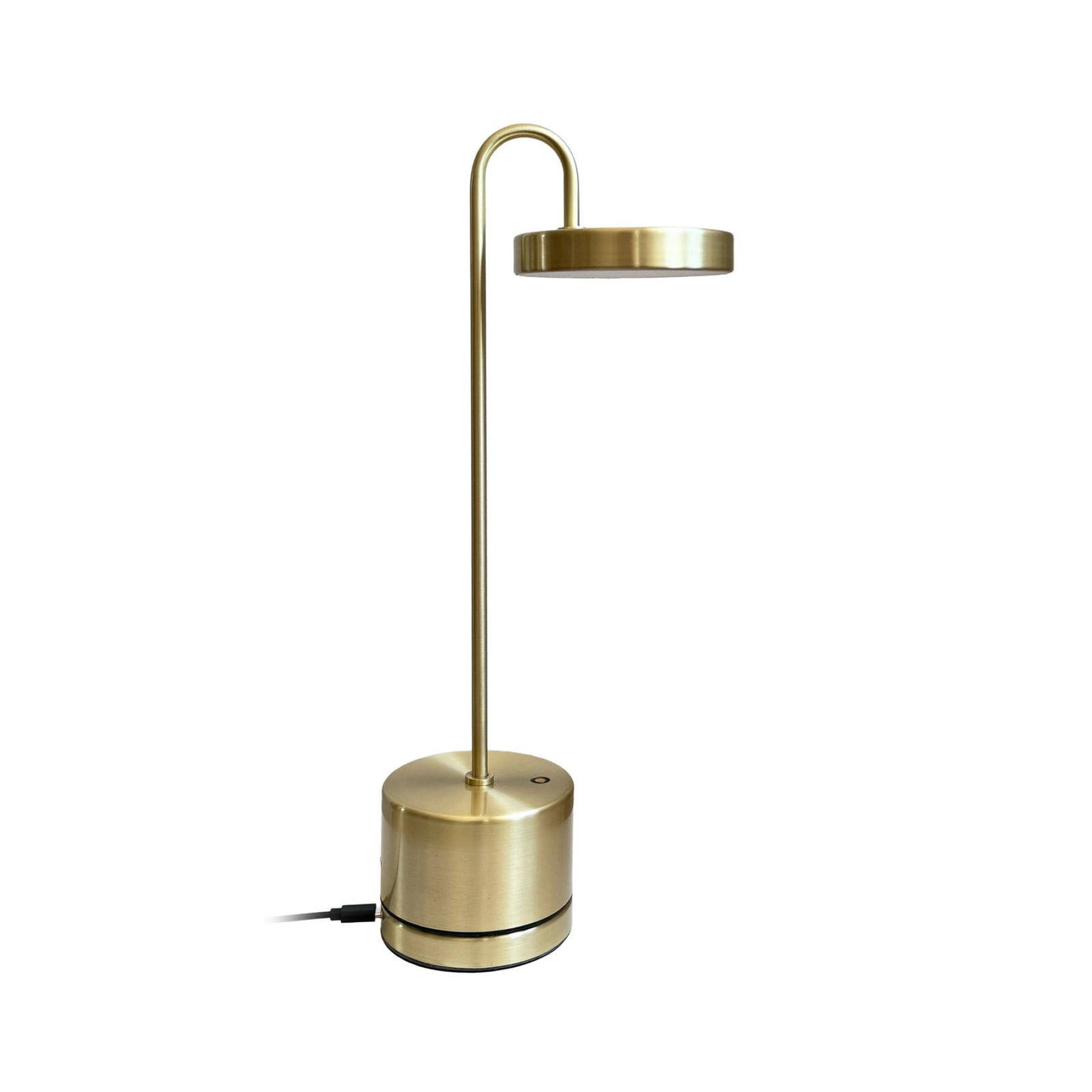Lampa stołowa LED na akumulator Dyberg Larsen MOOVELIGHT, mosiężna, 35 cm Lampa stołowa LED na akumulator Dyberg Larsen MOOVELIGHT, mosiężna, 35 cm