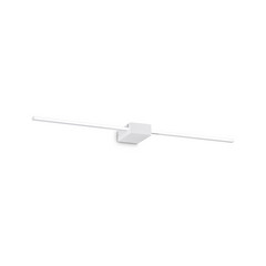 Ideal Lux Aplique de pared LED Theo, blanco, ancho 75 cm aluminio