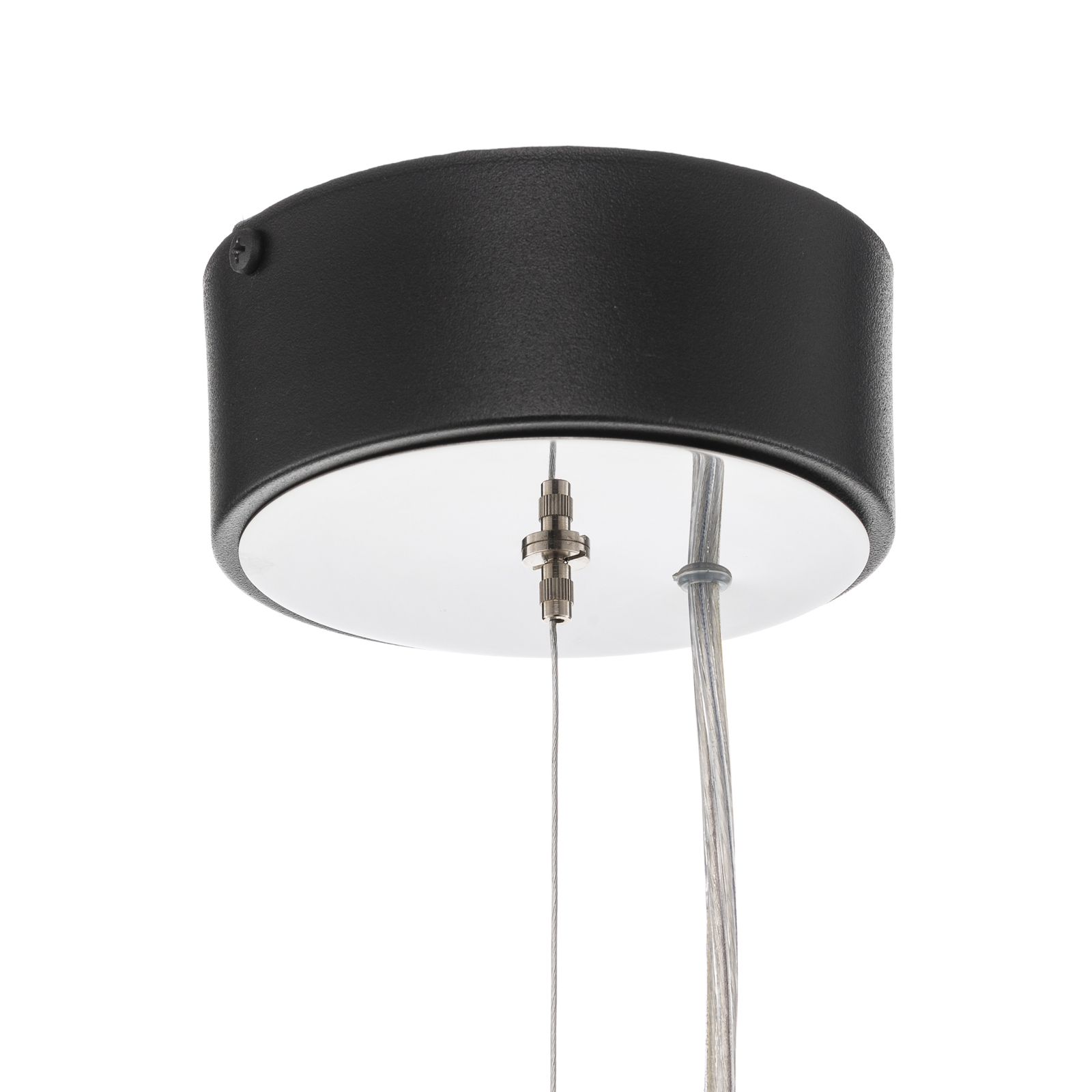 Vento pendant light, black, Ø 50 cm, metal, E27