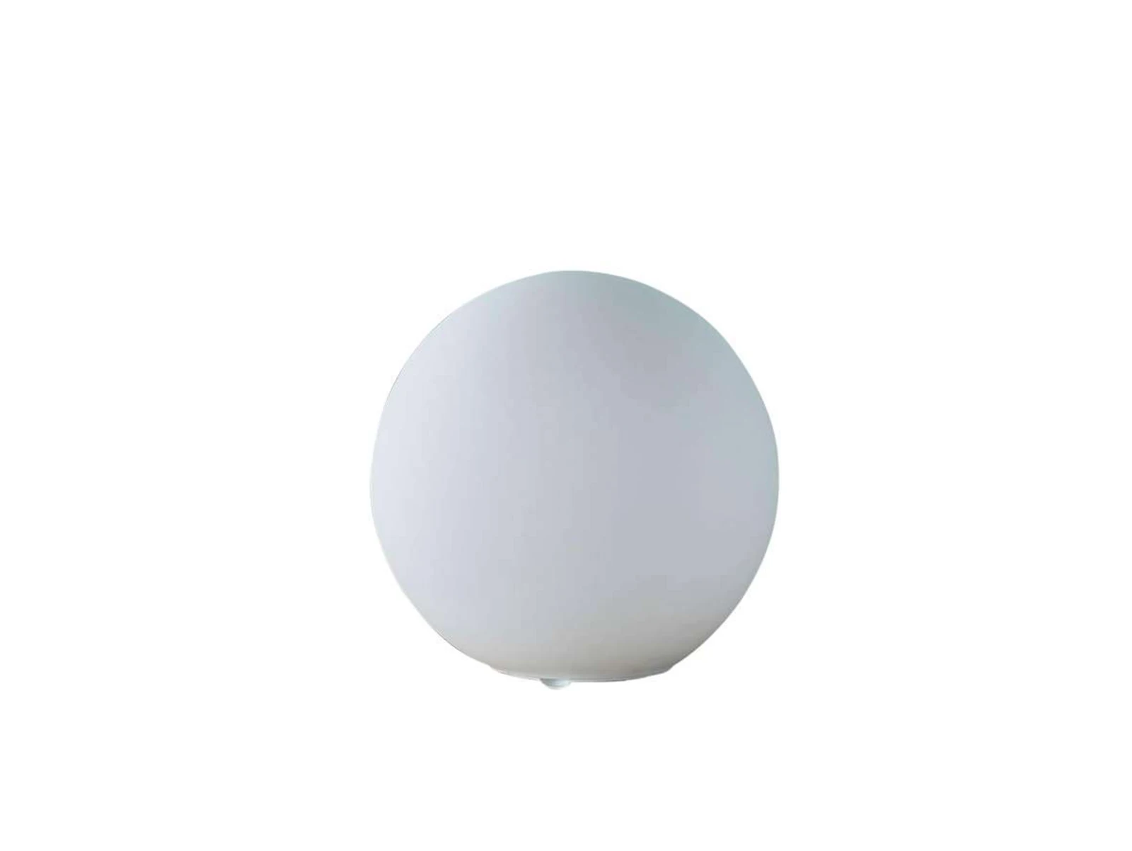 Lampă de masă Lindby Marike, alb, sticlă, glob, Ø 25 cm, E27