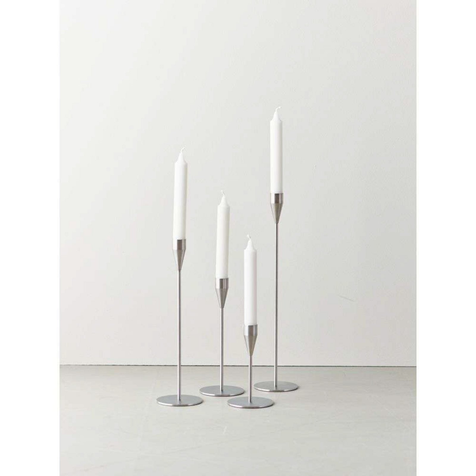 Mars Maxi Candle Holder H32 Stainless Steel - Piet Hein