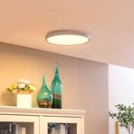 Lindby Smart LED φωτιστικό οροφής Denora, λευκό, RGB, CCT, Tuya