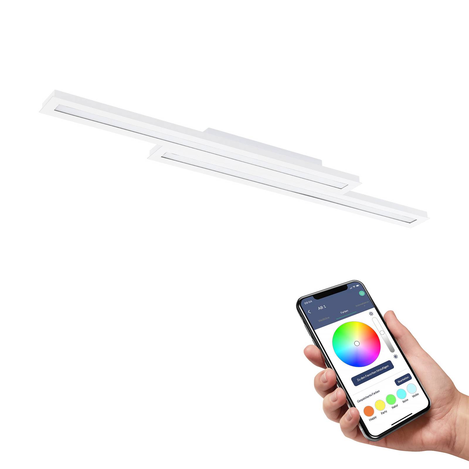 EGLO connect Saliteras-Z lampa sufitowa LED biała